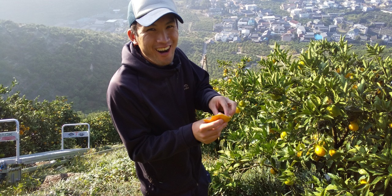 生産者太田君の笑顔！