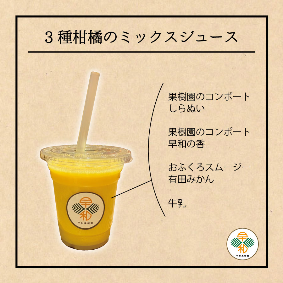 3種柑橘のミックスジュース